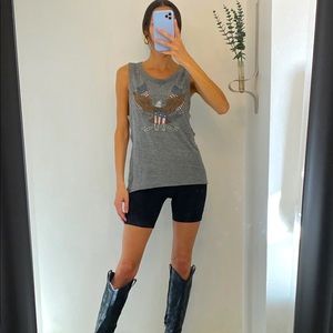 CHASER BRAND HEATHER GREY TANK